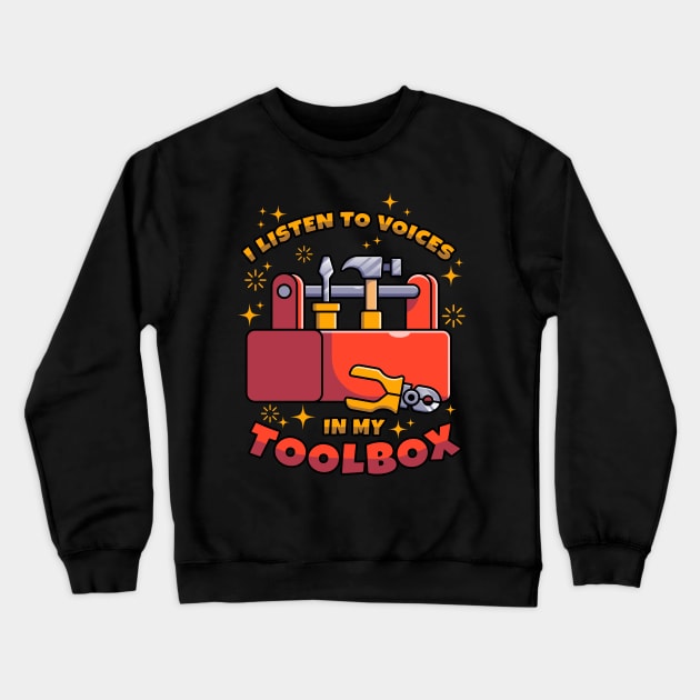 Toolbox craftsman Crewneck Sweatshirt by voidea